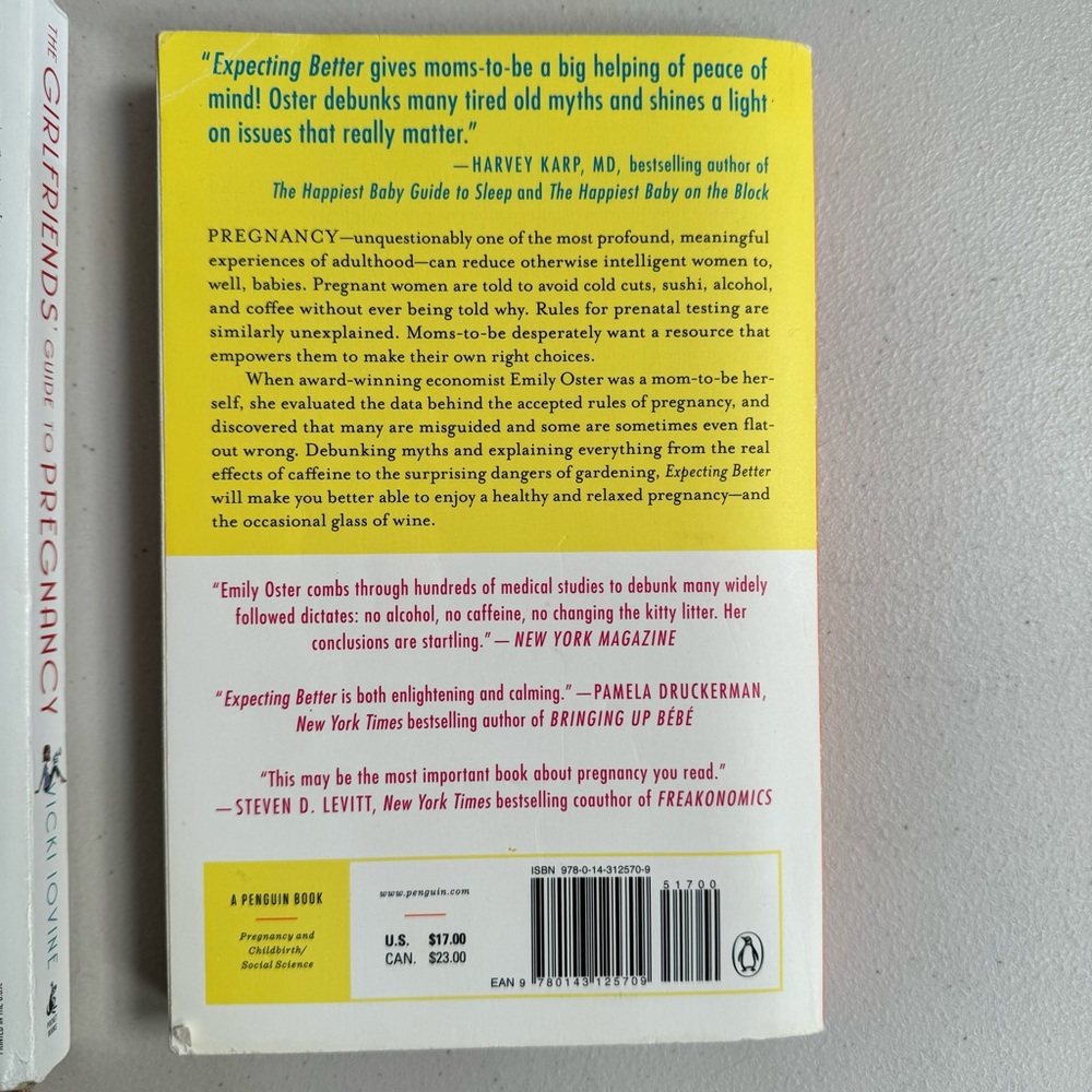 expecting better Emily Oster book girlfriends guide to pregnancy prenatal bundle - Picture 5 of 6